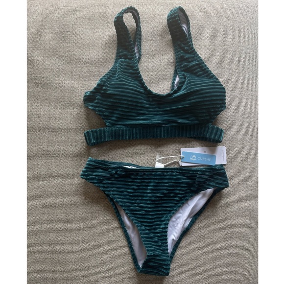 Cupshe Swim New Cupshe Velvet Bikini Poshmark